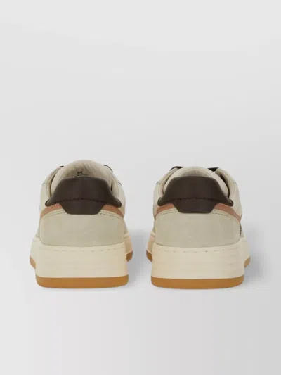 Hogan Low-top Sneakers With Contrast Sole And Perforated Detailing