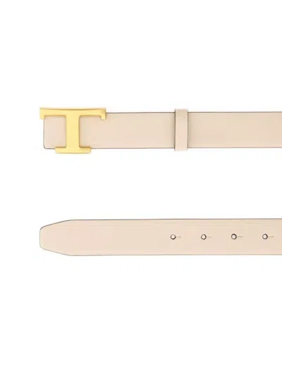 Tod's Belt Adjustable Length Gold-tone Buckle