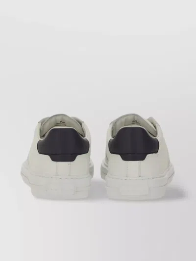 Hogan Sneakers With Contrasting Heel Tab And Round Toe In Neutral