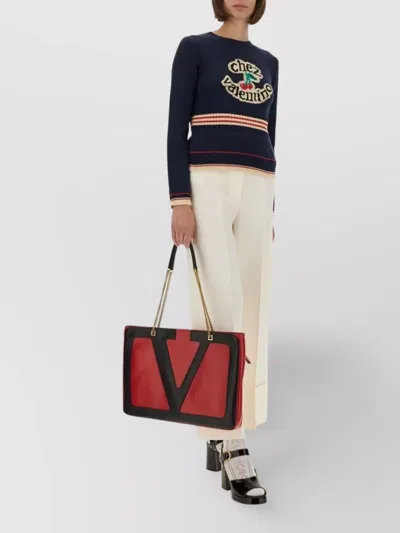 Valentino Cotton Sweater Crew Neck Long Sleeves