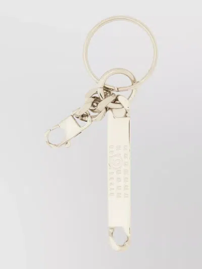Mm6 Maison Margiela Minimalist Keyring With Logo Embellishment