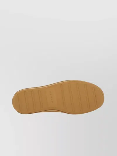 Hogan Suede Round Toe Rubber Sole Sneakers In Multi