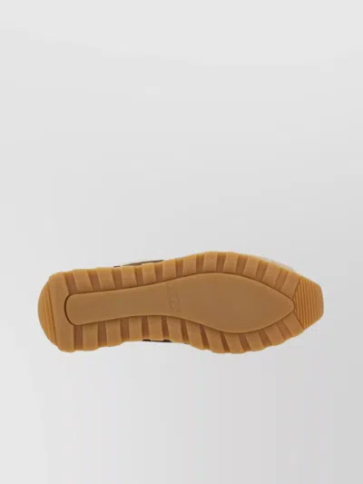 Hogan Low-top Rubber Sole Sneakers With Contrast Stripe
