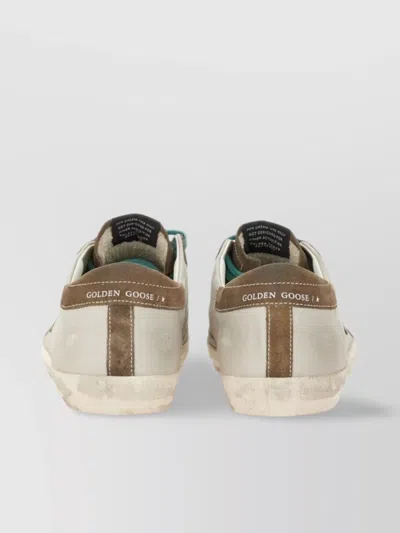Golden Goose Sneakers Star Patch Contrasting Laces In Neutral