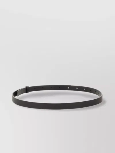 Mm6 Maison Margiela Leather Belt With Adjustable Length And Multiple Holes