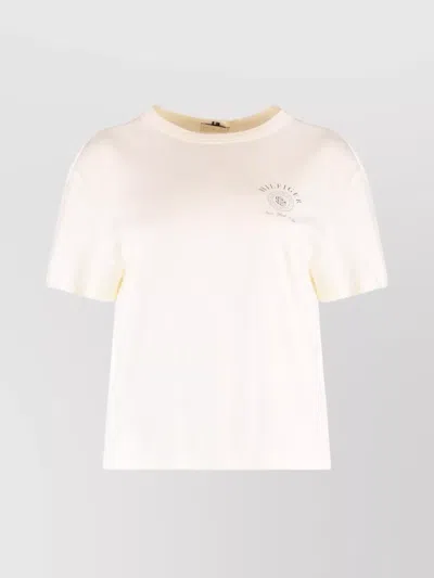 Tommy Hilfiger Sofia Richie Grainge X Cotton Crew-neck T-shirt In White