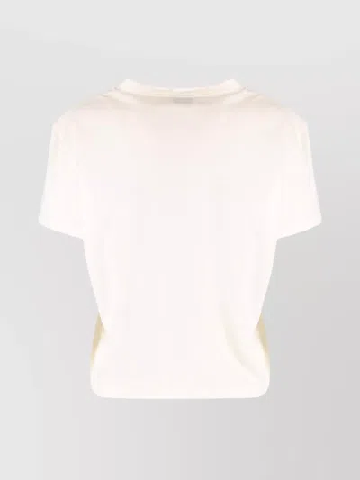 Tommy Hilfiger Sofia Richie Grainge X Cotton Crew-neck T-shirt In White