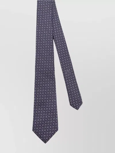 Giorgio Armani Silk Tie Geometric Micro-pattern 8cm Width