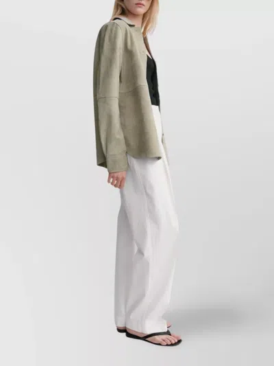 Totême Luxe Shirt Suede Panel Detailing