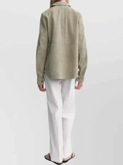 Totême Luxe Shirt Suede Panel Detailing