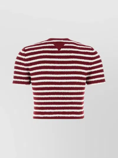 Prada Embroidered Terry Fabric Polo Shirt