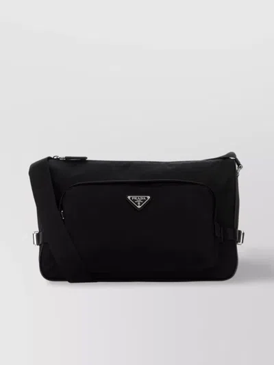 Prada Large Crossbody Bag With Adjustable Strap And Front Pocket