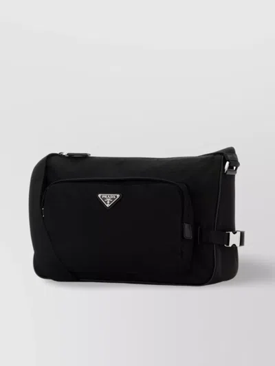 Prada Large Crossbody Bag With Adjustable Strap And Front Pocket
