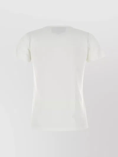 Valentino Silk T-shirt With Short Sleeves And Graphic Print