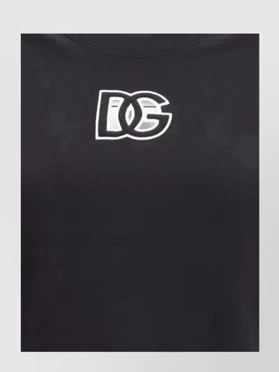 Dolce & Gabbana Recognizable Logo Crew Neck T-shirt In Black