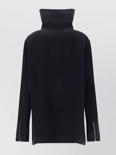 Rick Owens High Collar Wool Jacket