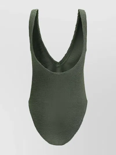 Hunza G Swimsuit Sculpting Supportive Deep Neckline
