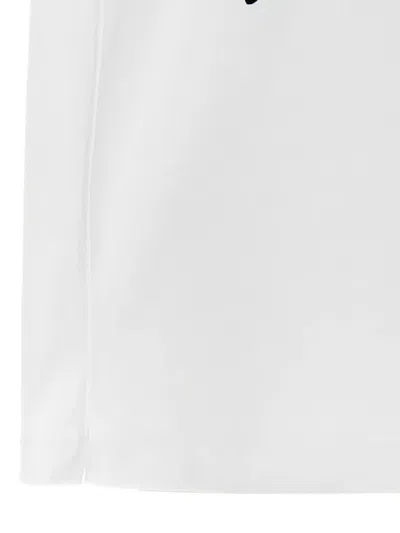 Ferragamo Signature Velvet Logo T-shirt In White