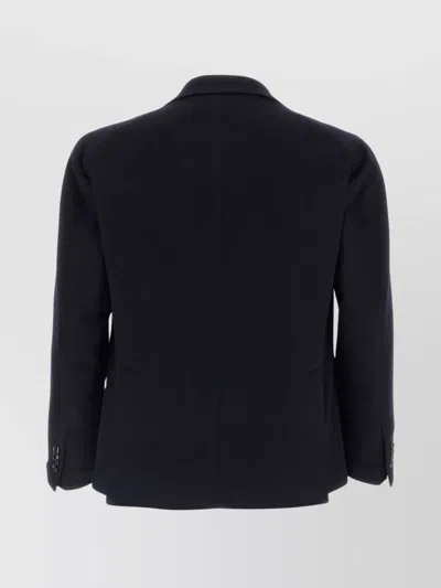 Tagliatore Square Pattern Blazer With Multiple Pockets