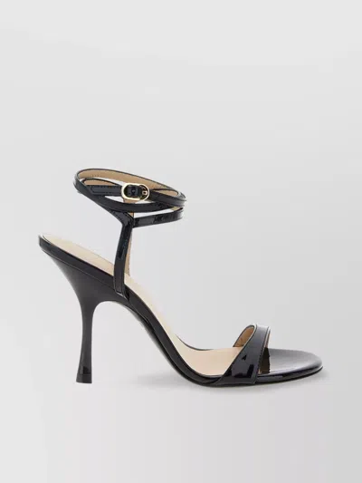 Stuart Weitzman Open Toe Wrap Patent Sandals