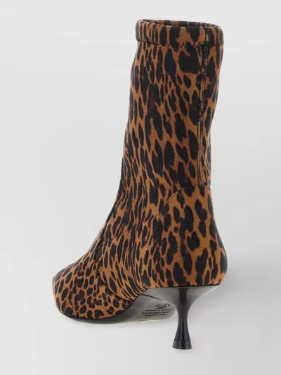 Stuart Weitzman Leopard-print Pointed-toe Boots