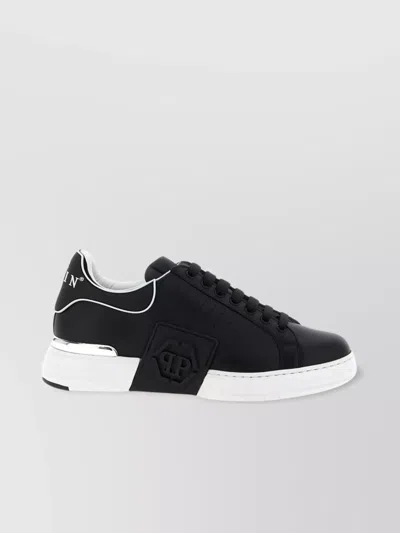 Philipp Plein Nappa Leather Sneakers Low Top Hexagon