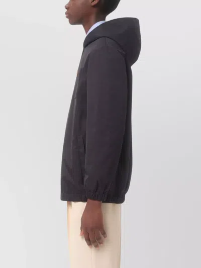 Valentino Garavani Nylon Hooded Jacket With Drawstring