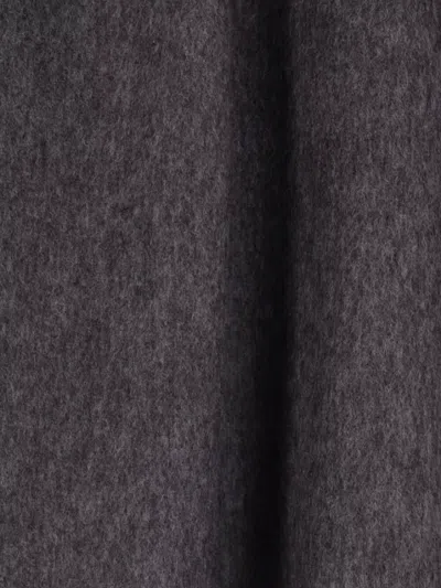 Brunello Cucinelli Wool Shirt With Chest Pockets And Horn Buttons In Blue