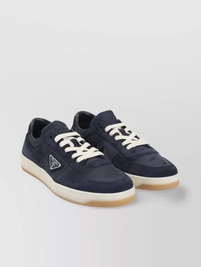 Prada Suede Calf Leather Low-top Sneakers