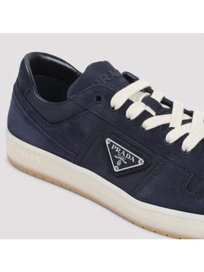 Prada Suede Calf Leather Low-top Sneakers