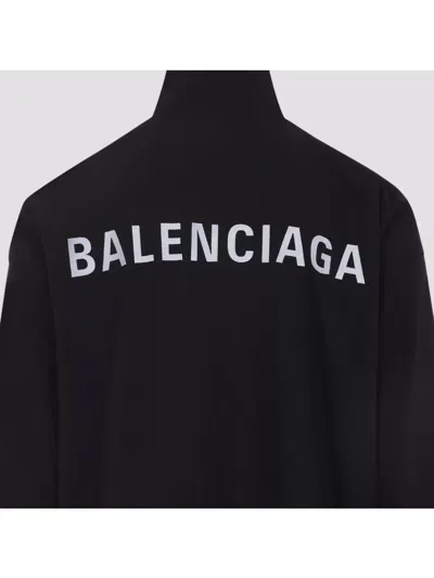 Balenciaga Oversized Windbreaker Jacket In Black