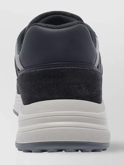 Hogan Suede And Smooth Leather Hyperlight Sneakers With Technical Fabric Inserts