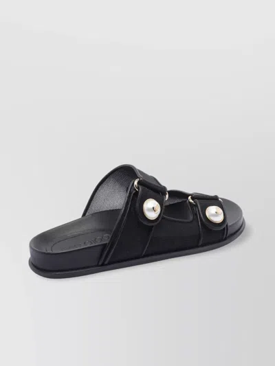 Jimmy Choo Double Strap Embellished Buttons Sandals
