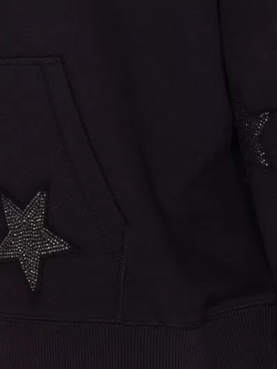 Zadig & Voltaire Knitwear With Hooded Design And Star Embellishments In Black