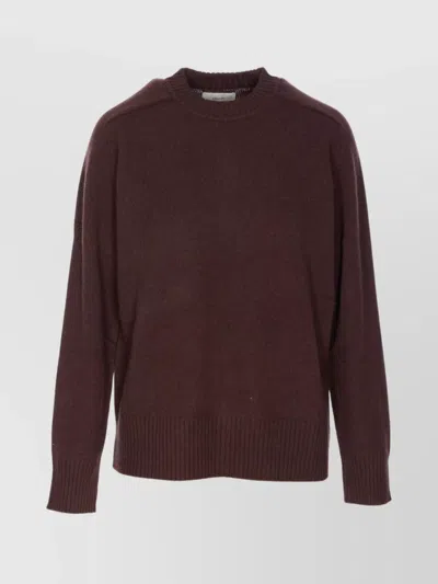 Loulou Studio Crewneck Knitwear Long Sleeves In Brown