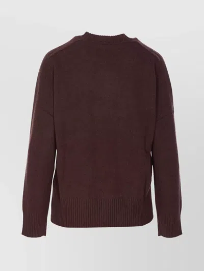 Loulou Studio Crewneck Knitwear Long Sleeves In Brown