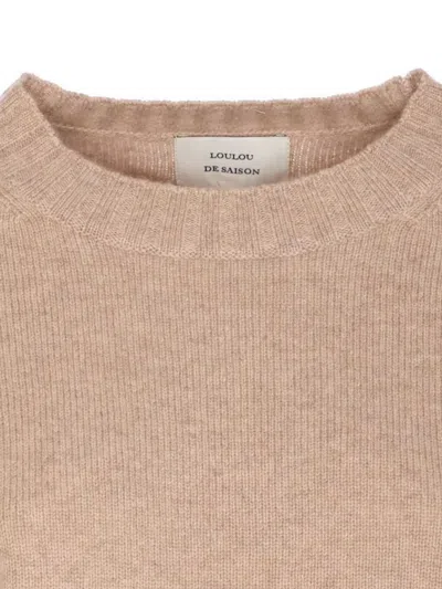 Loulou Studio Crewneck Knitwear Long Sleeves In Neutral
