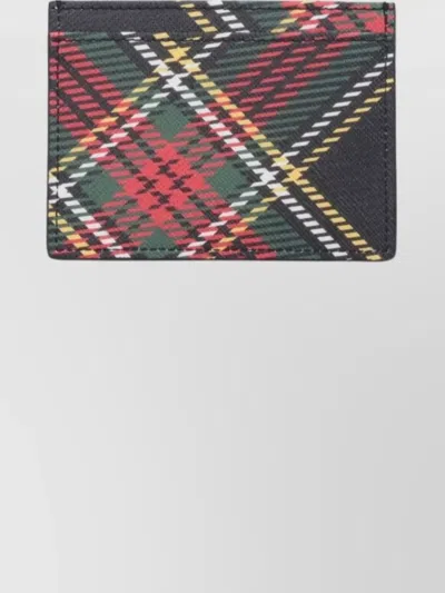 Vivienne Westwood Compact Checkered Wallets Plaid Pattern