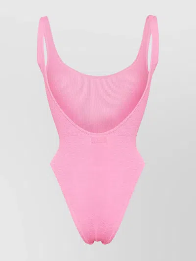 Mc2 Saint Barth Lora High-cut Leg Scoop Neck Swimsuit