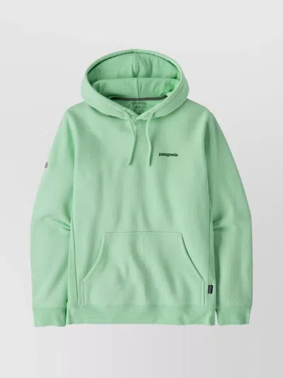Patagonia Hooded Sweatshirt Kangaroo Pocket In Green