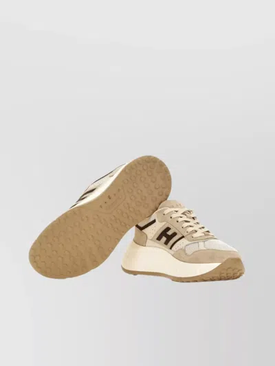 Hogan Suede And Mesh Sneakers