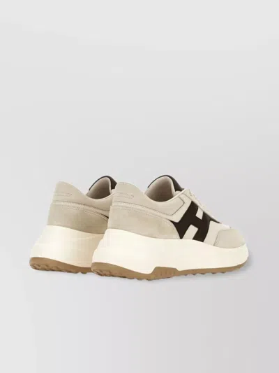 Hogan Hi-fi Suede And Nappa Leather Sneakers Shoes