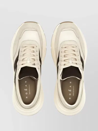 Hogan Hi-fi Suede And Nappa Leather Sneakers Shoes