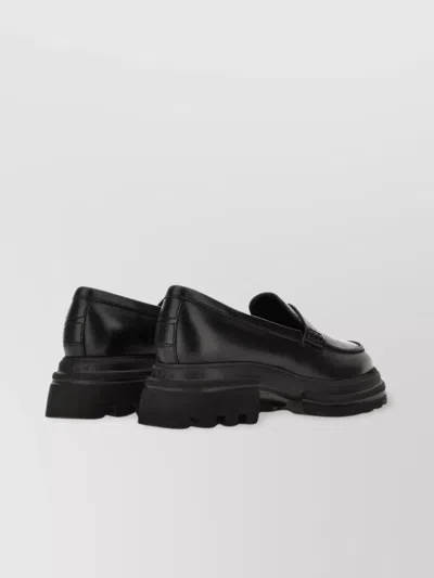 Hogan Chunky Sole Loafers Round Toe