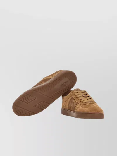 Hogan Cool Crocodile Effect Suede Sneakers