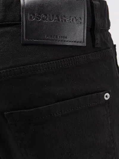 Dsquared2 Dsquared Black Stretch Denim Cool Guy Jeans In Black