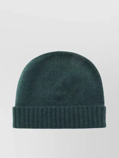 Malo Casual Folded Brim Ribbed Cuff Soft Texture In Gray