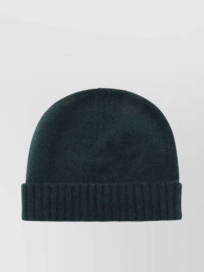 Malo Casual Folded Brim Ribbed Cuff Soft Texture In Gray