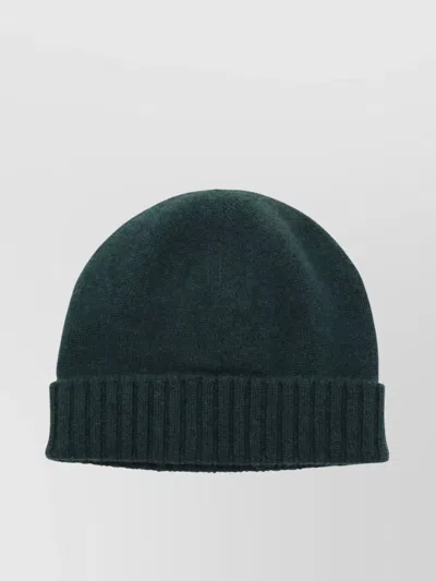 Malo Casual Folded Brim Ribbed Cuff Soft Texture In Gray