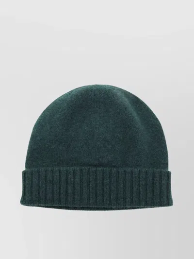 Malo Casual Folded Brim Ribbed Cuff Soft Texture In Gray